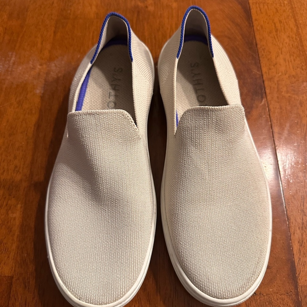 Rothy's Beige Slip-On Sneakers